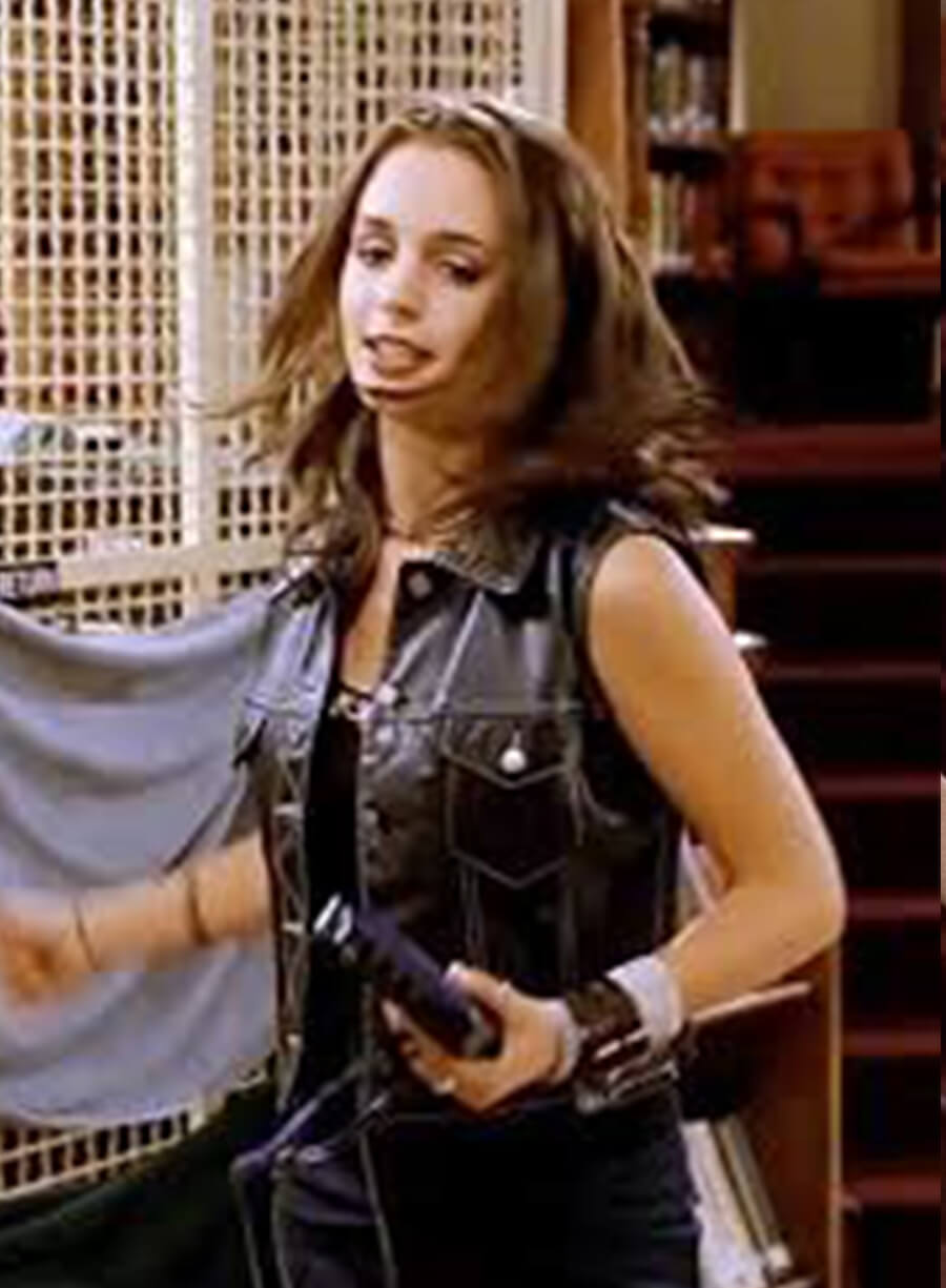 Harpoon Faith Lehane Inspired Black Leather Jacket - Buffy The Vampire Slayer Style