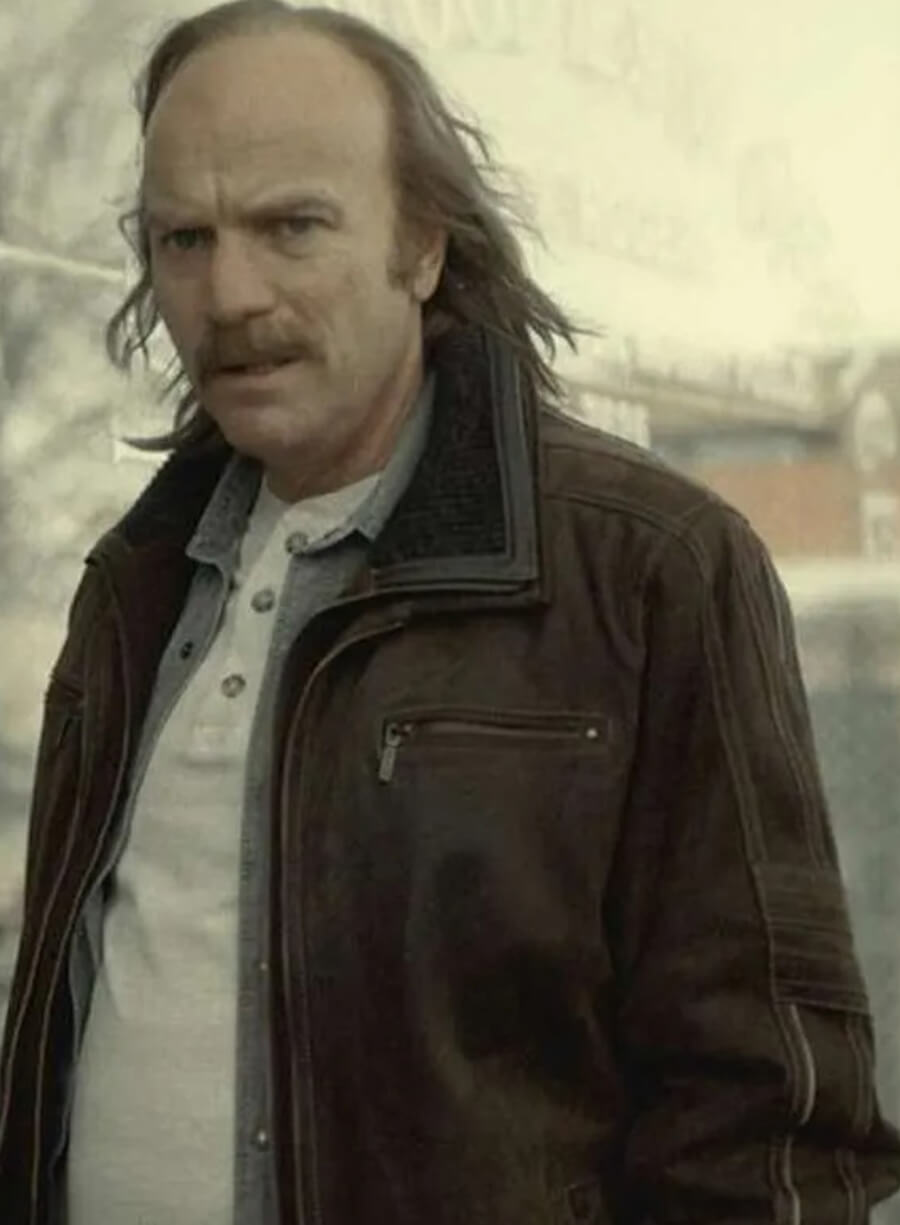 Harpoon Emmit Stussy Inspired Brown Leather Jacket - Fargo Tv Series Style