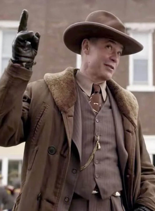 Harpoon Dick Wickware Inspired Brown Coat - Fargo Tv Series Style