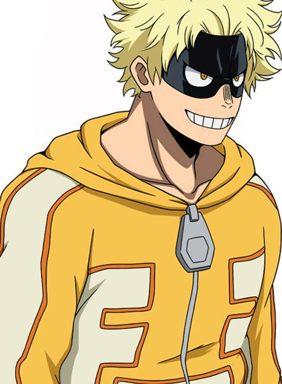 Harpoon Fat Gum Inspired Yellow Real Leather Hooded Jacket - My Hero Academia Style