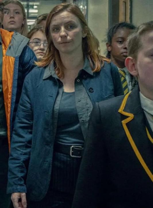 Harpoon Ds Misha Frank Inspired Blue Cotton Jacket - Adolescence 2025 Style