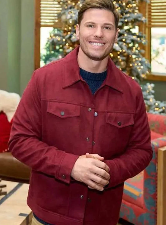 Harpoon Gage Robinson Inspired Brown Leather Jacket - Finding Mr. Christmas Style