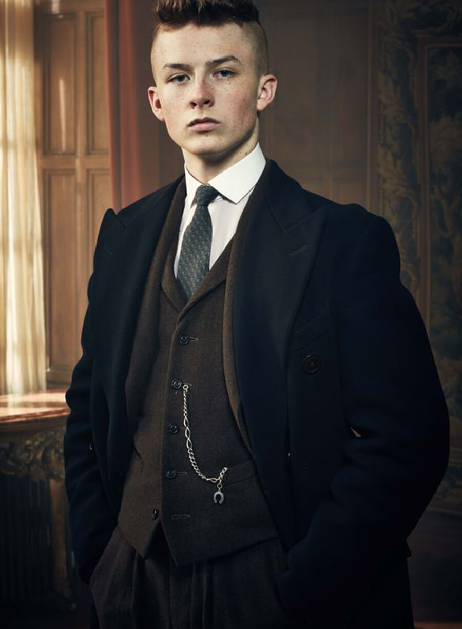 Harpoon Michael Gray Inspired Black Coat - Peaky Blinders Style