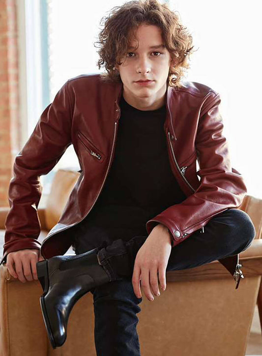 Harpoon Finney Inspired Red Leather Jacket - The Black Phone 2 Style