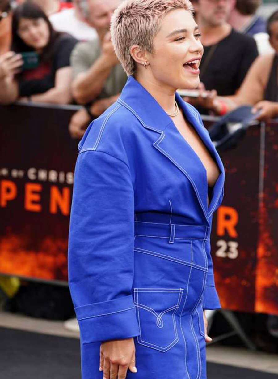 Harpoon Florence Pugh Inspired Blue Coat