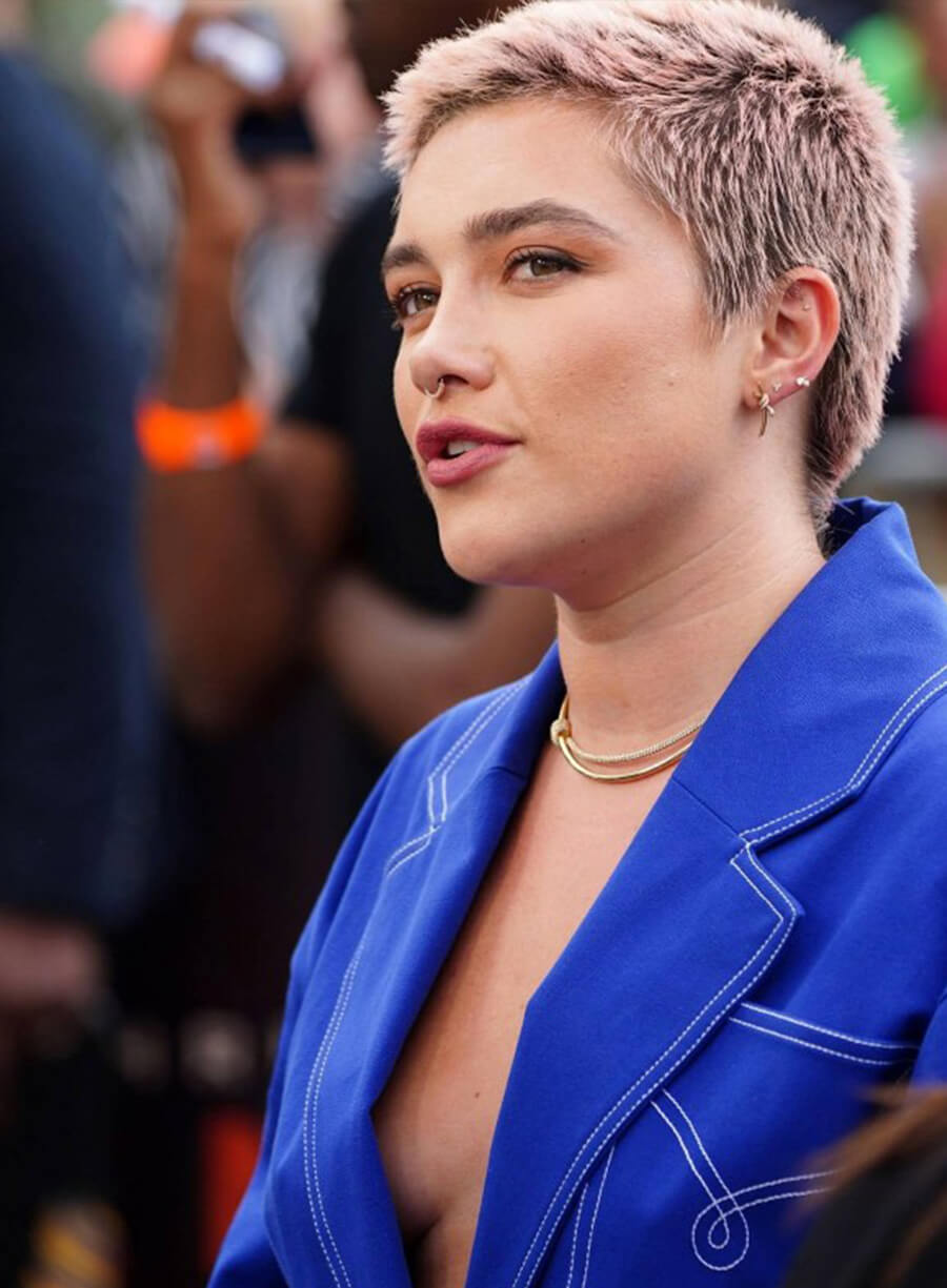 Harpoon Florence Pugh Inspired Blue Coat