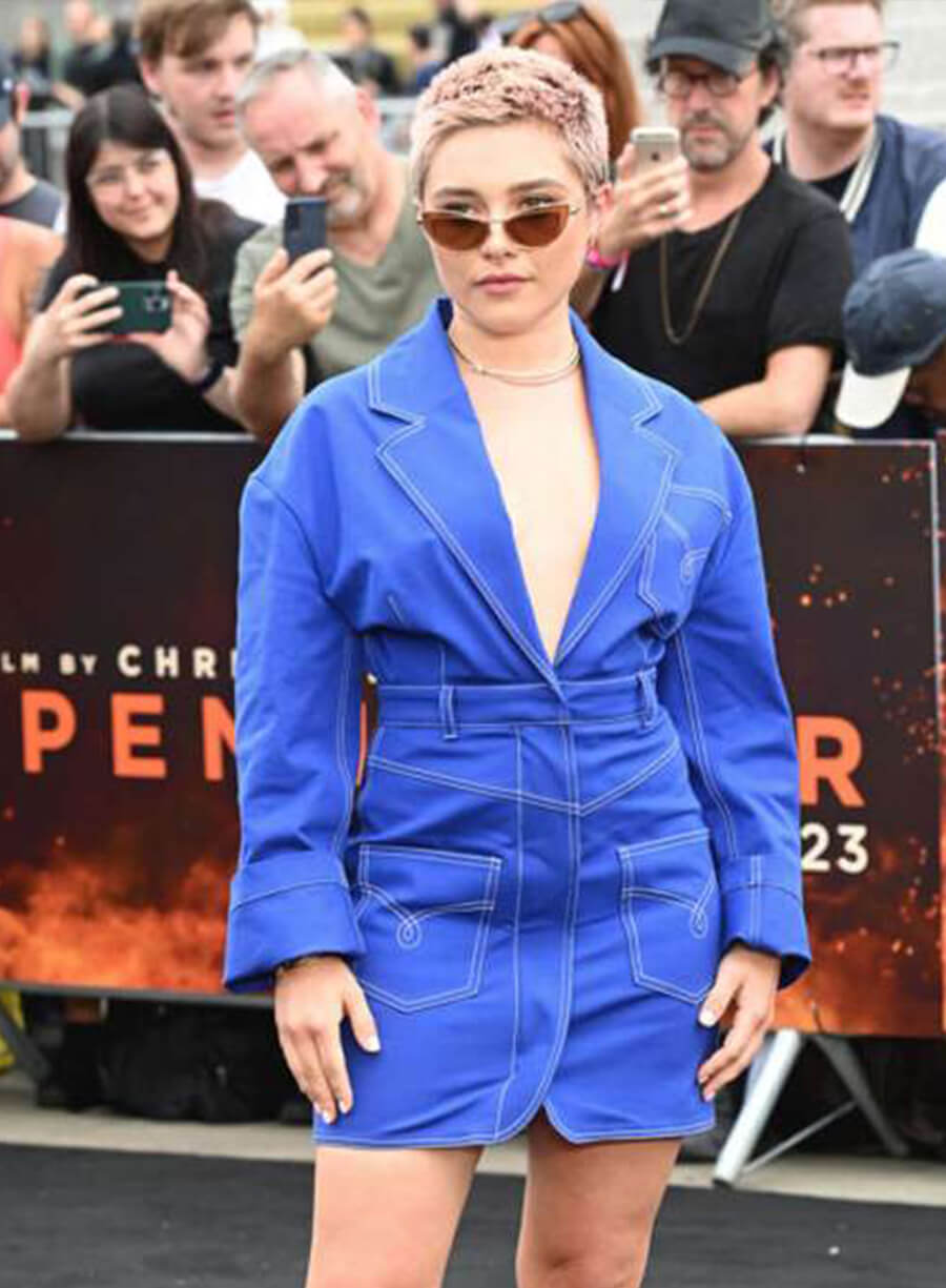Harpoon Florence Pugh Inspired Blue Coat