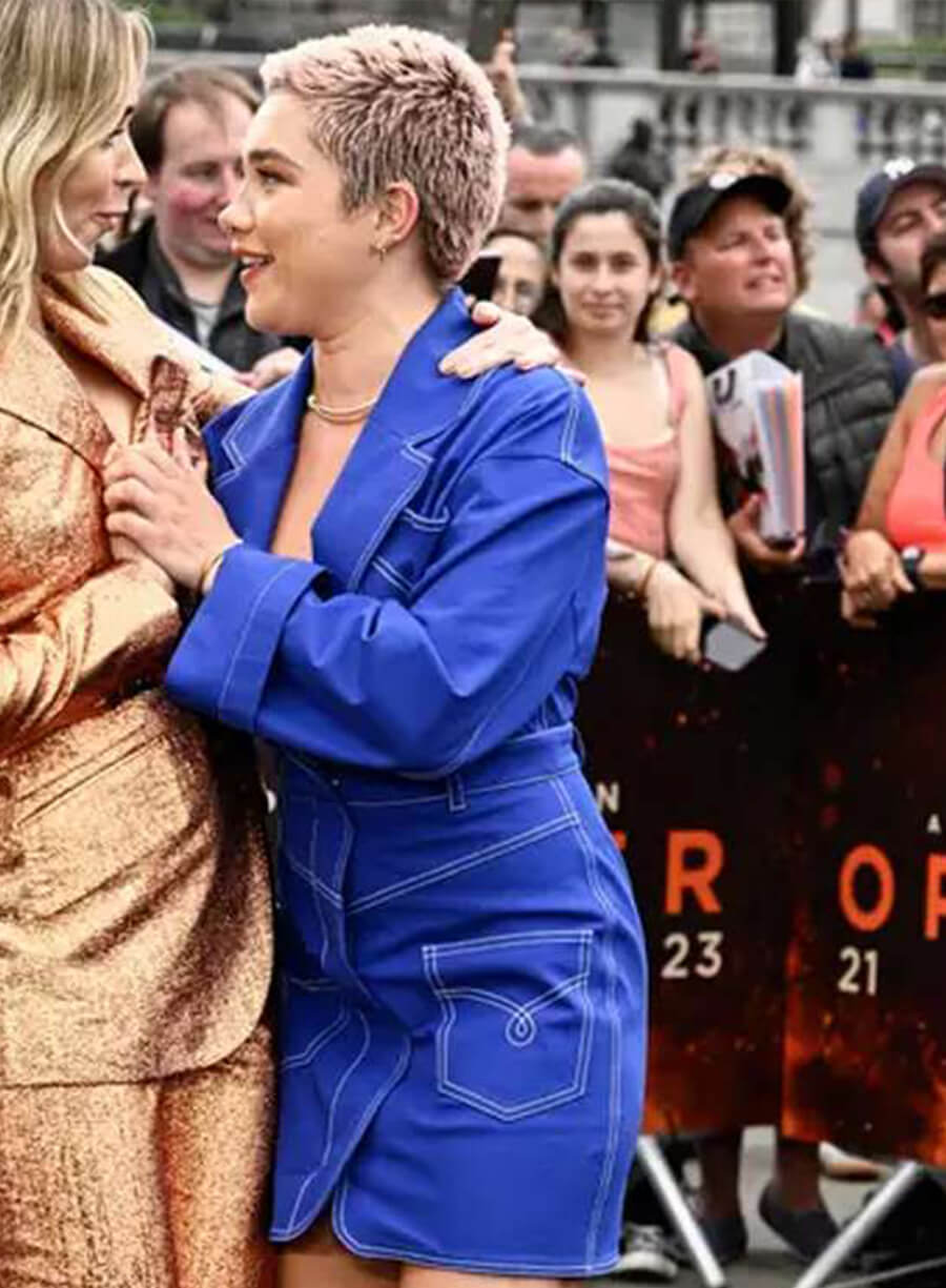 Harpoon Florence Pugh Inspired Blue Coat