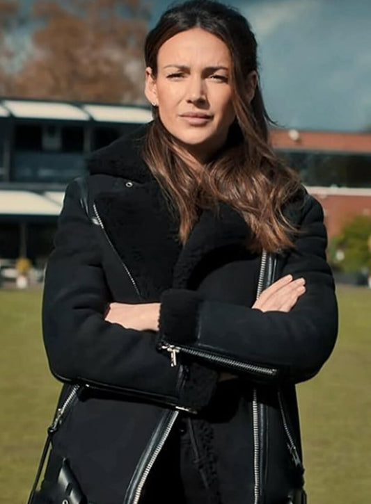 Harpoon Maya Stern Inspired Black Leather Jacket - Fool Me Once Style