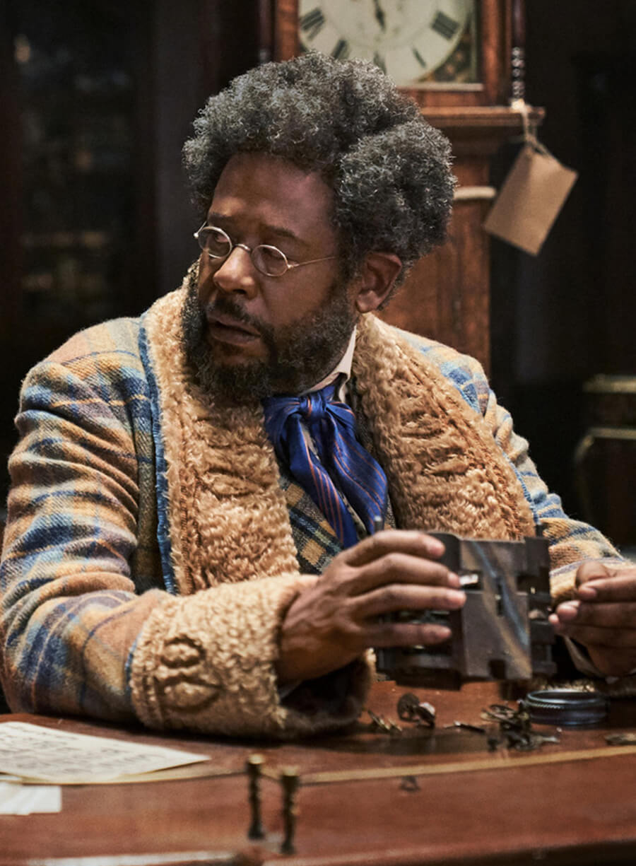 Harpoon Jeronicus Inspired Multicolor Wool Blend Coat - Jingle Jangle: A Christmas Journey Style
