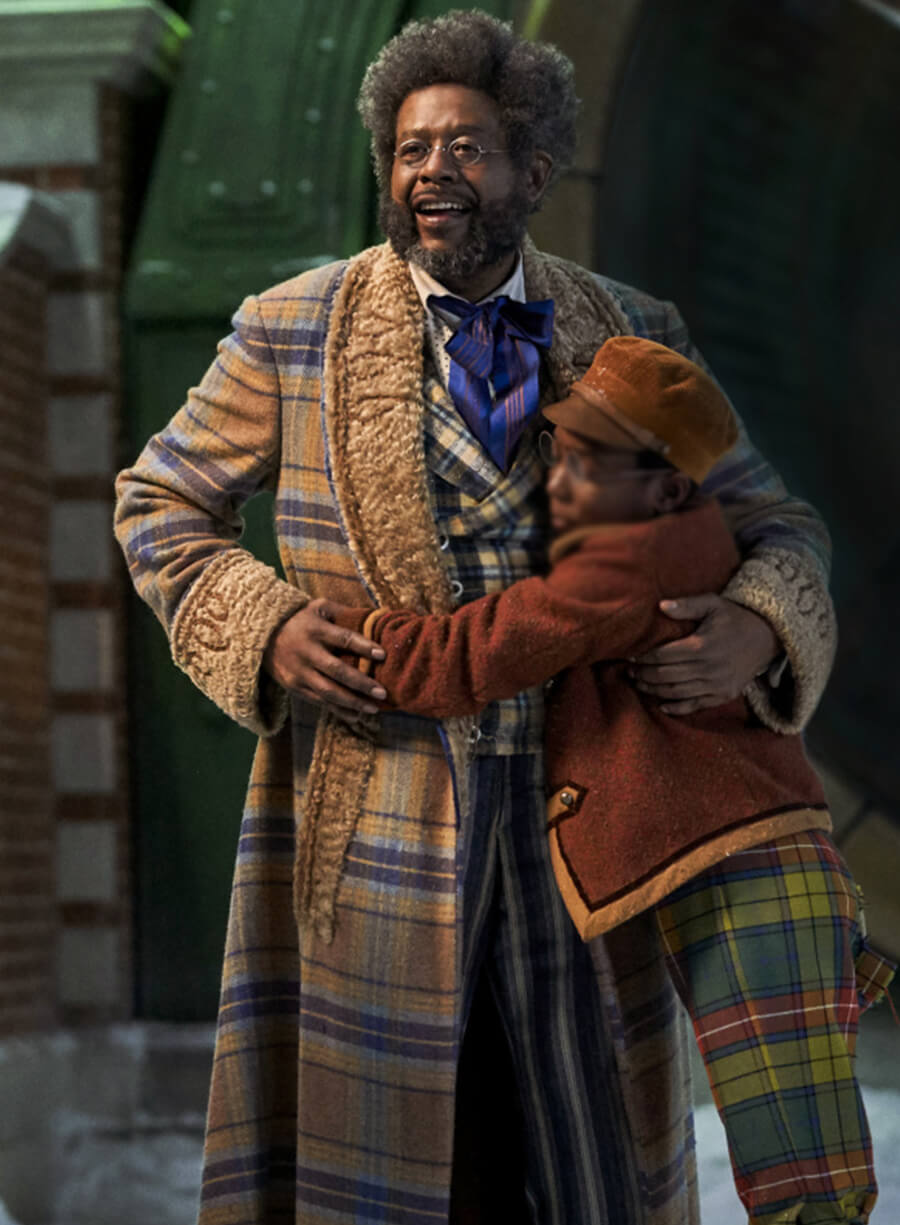 Harpoon Jeronicus Inspired Multicolor Wool Blend Coat - Jingle Jangle: A Christmas Journey Style