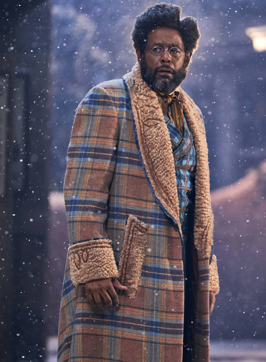 Harpoon Jeronicus Inspired Multicolor Wool Blend Coat - Jingle Jangle: A Christmas Journey Style