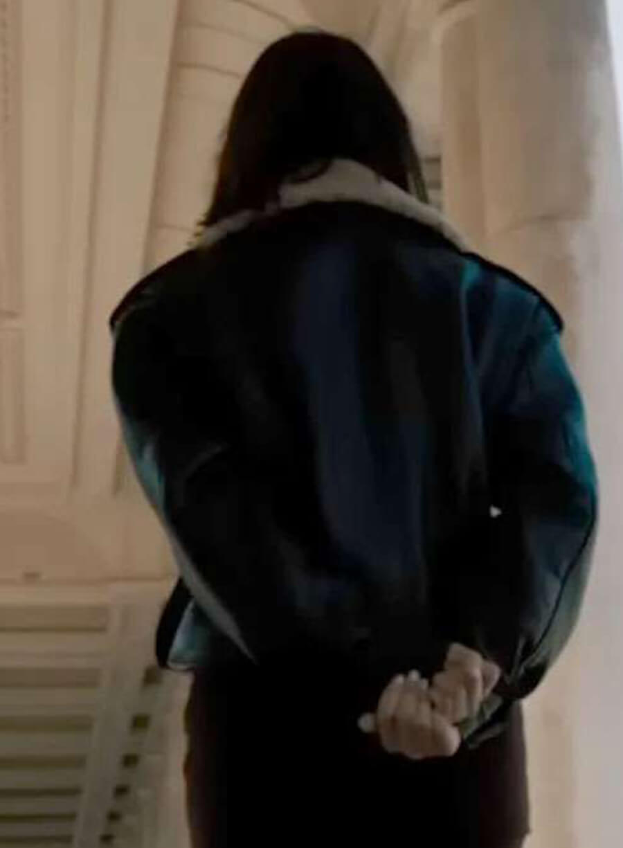 Harpoon Esme Inspired Black Real Leather Leather Jacket - Fountain of Youth 2025 Style