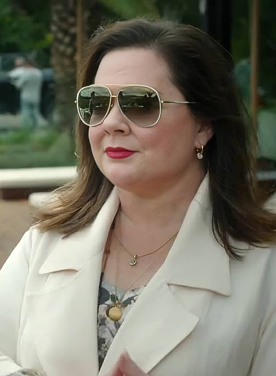 Harpoon Melissa McCarthy Inspired White Wool Coat - Nine Perfect Strangers Style