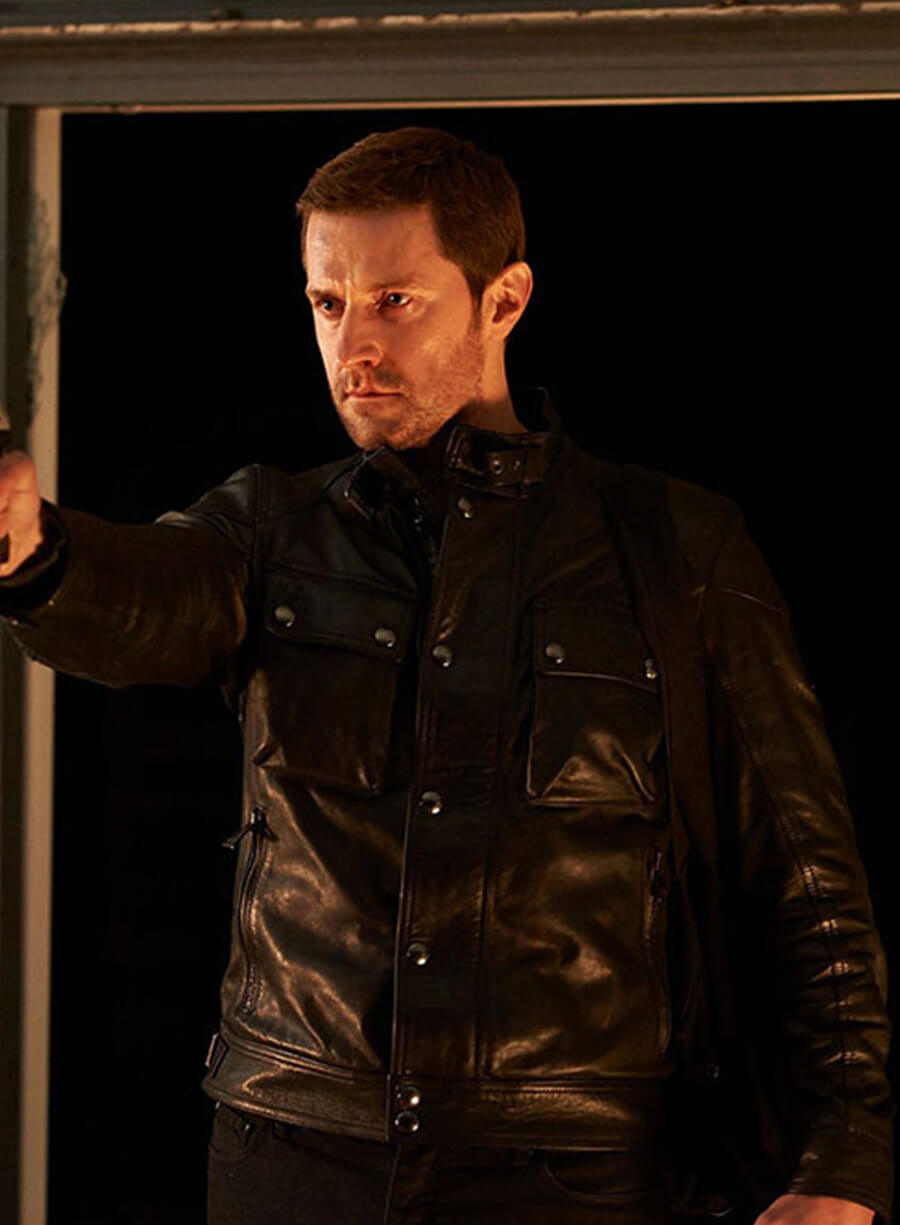 Harpoon Francis Dolarhyde Inspired Black Leather Jacket - Hannibal Series Style