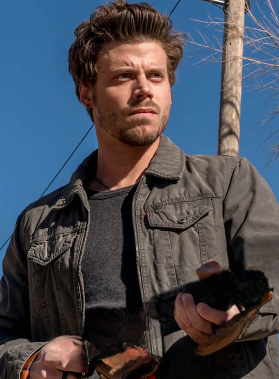 Harpoon Manfred Bernardo Inspired Black Cotton Fabric Cotton Jacket - Midnight Texas Style