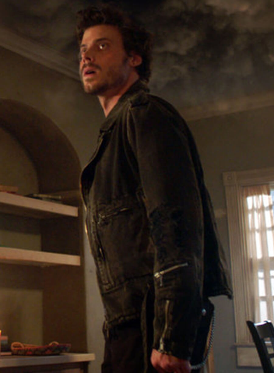 Harpoon Manfred Bernardo Inspired Black Cotton Fabric Cotton Jacket - Midnight Texas Style