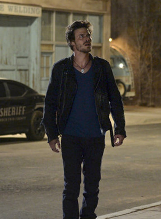 Harpoon Manfred Bernardo Inspired Black Cotton Fabric Cotton Jacket - Midnight Texas Style