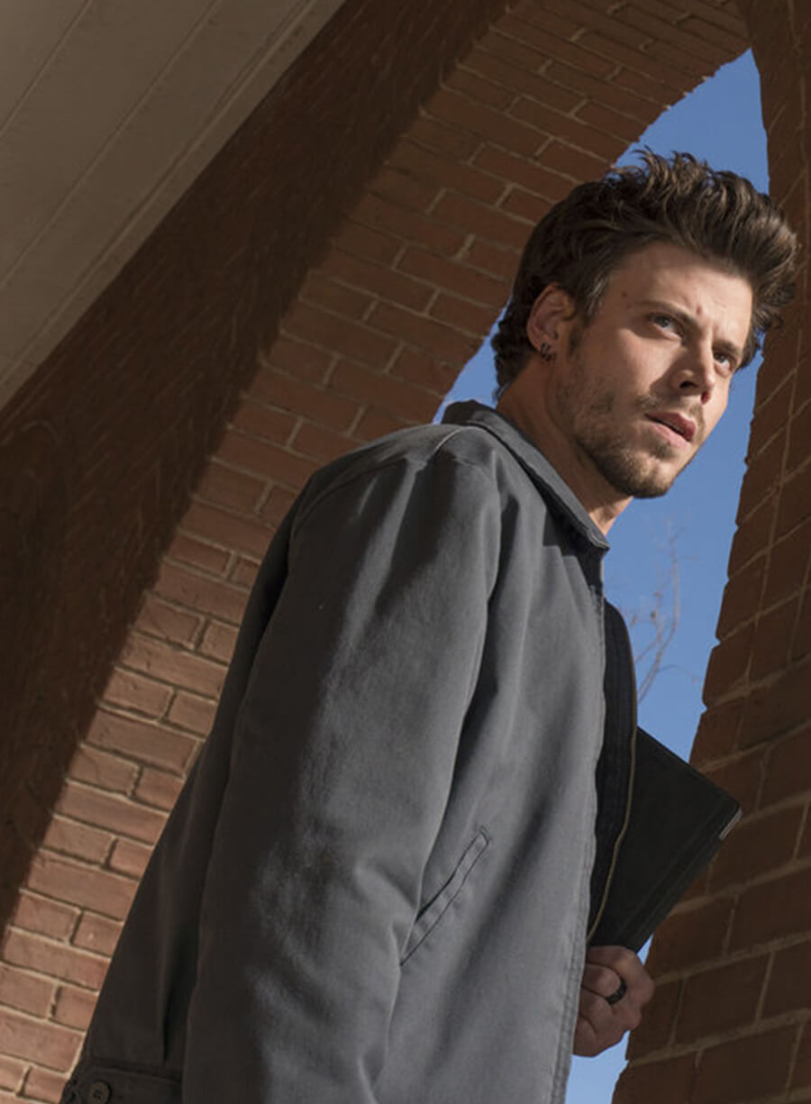 Harpoon Manfred Bernardo Inspired Blue Cotton Fabric Cotton Jacket - Midnight Texas Style