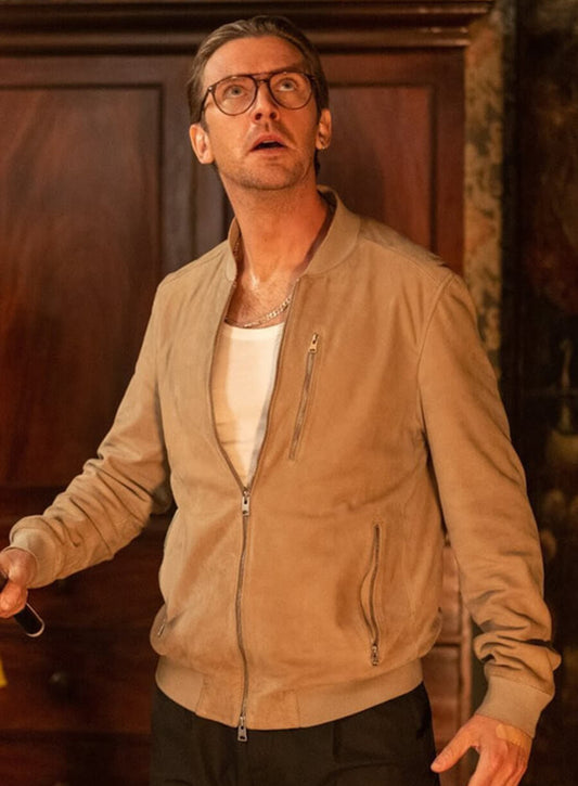 Harpoon Frank Inspired Beige Cotton Bomber Jacket - Abigail 2024 Style