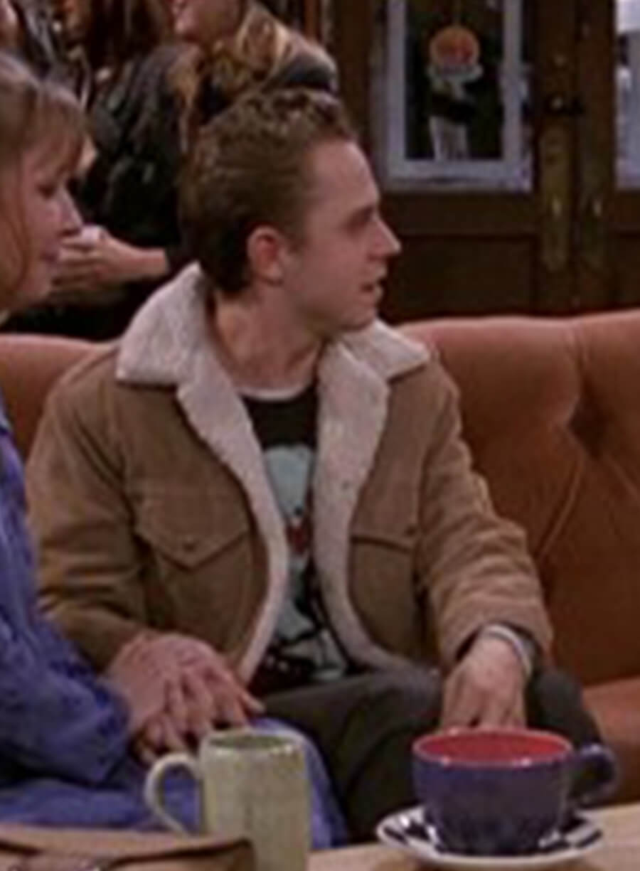 Harpoon Frank Buffay Jr Inspired Brown Suede Leather Leather Jacket - Friends Style