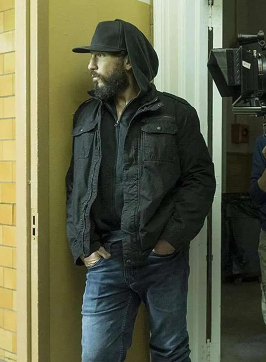 Harpoon Frank Castle Inspired Black Cotton Jacket - The Punisher Tv Series Style