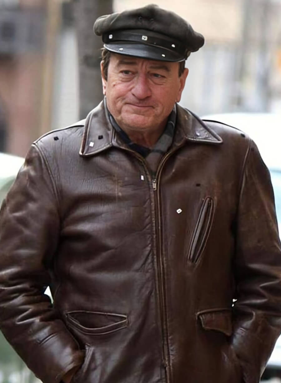 Harpoon Frank Sheeran Inspired Brown Leather Jacket - The Irishman Style