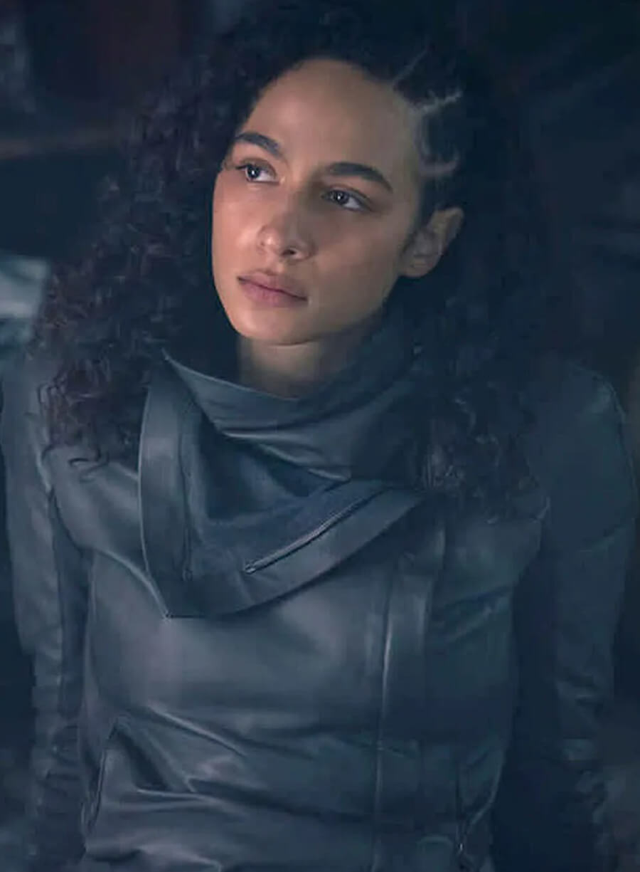 Harpoon Frankie Nichols Inspired Grey Leather Jacket - Westworld Tv Series Style