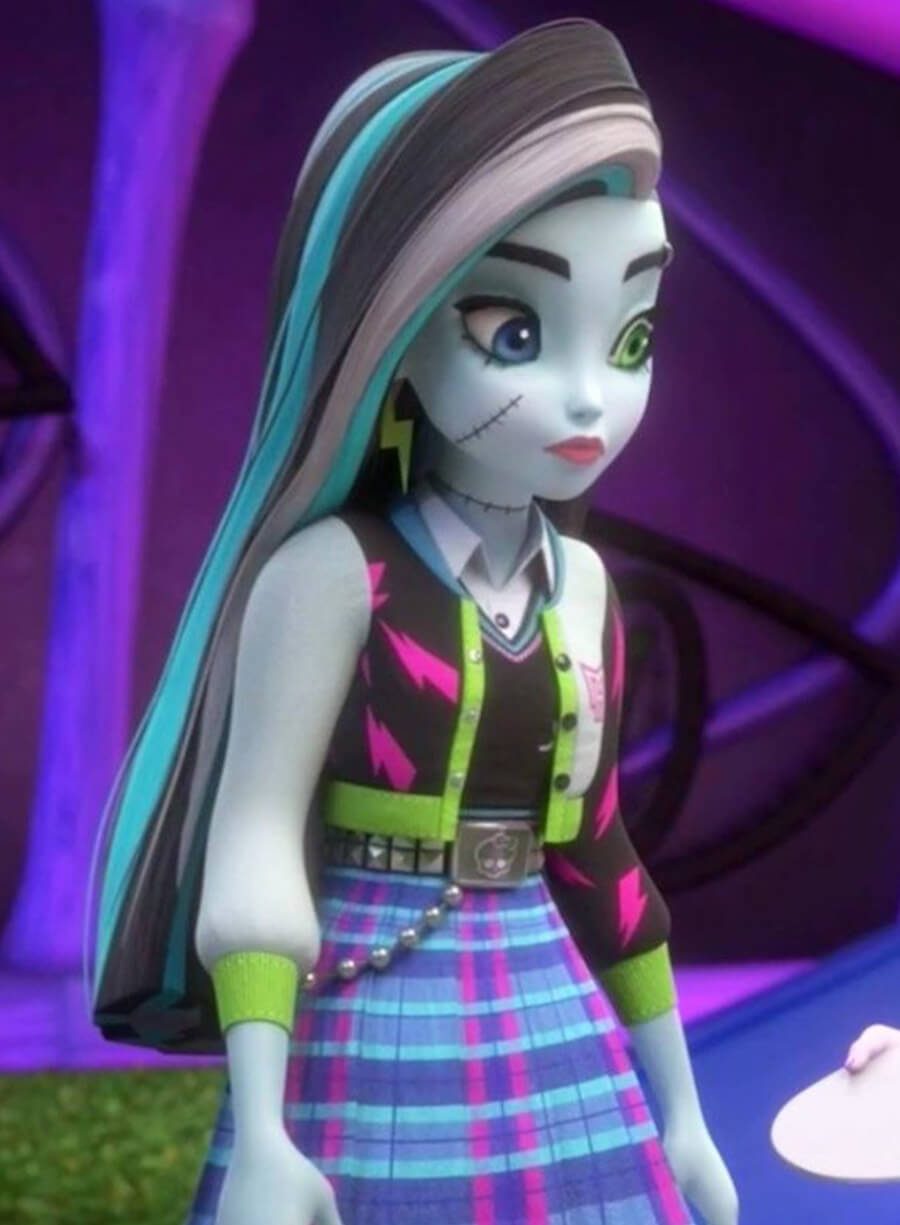 Harpoon Frankie Stein Inspired Multicolor Varsity Jacket - Monster High Style
