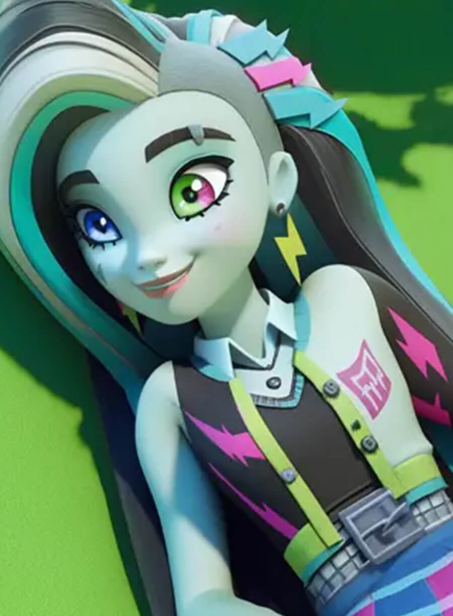 Harpoon Frankie Stein Inspired Multicolor Varsity Jacket - Monster High Style