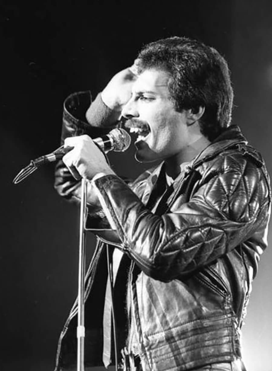 Harpoon Freddie Mercury Inspired Black Leather Jacket