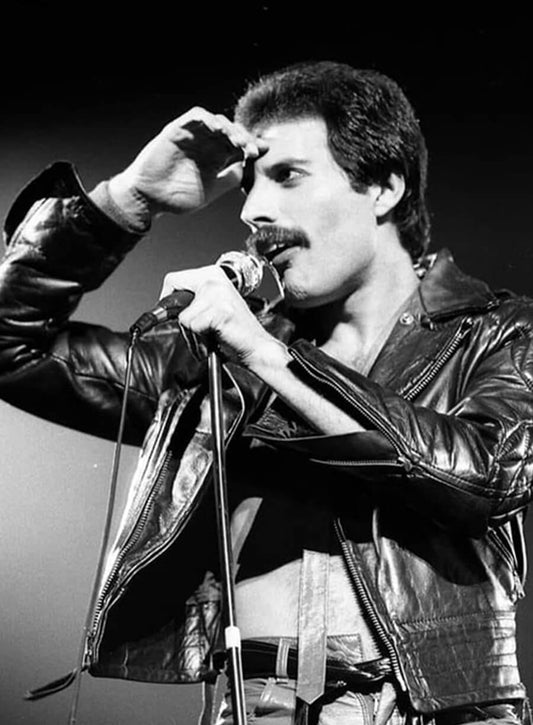 Harpoon Freddie Mercury Inspired Black Leather Jacket