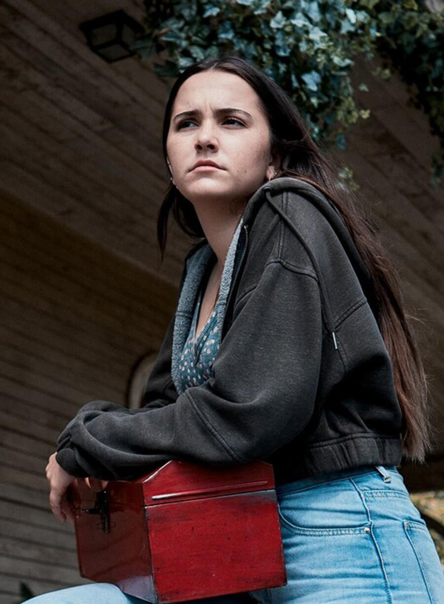 Harpoon Hannah Cheramy Inspired Black wool Hooded Jacket - From Tv Series Style