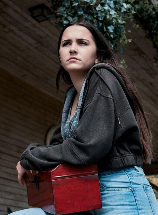Harpoon Hannah Cheramy Inspired Black wool Hooded Jacket - From Tv Series Style