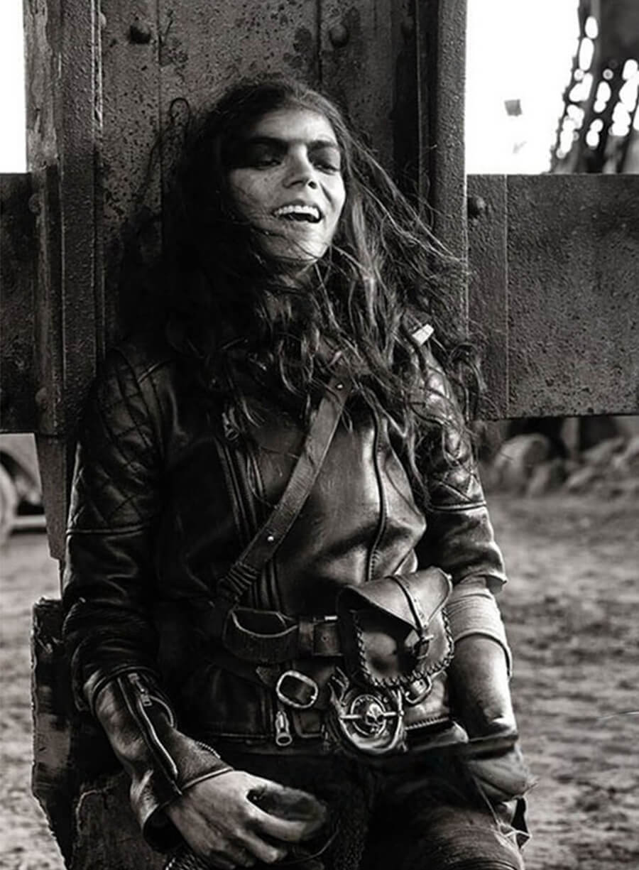 Harpoon Imperator Furiosa Inspired Black Leather Jacket - Furiosa A Mad Max Saga Style