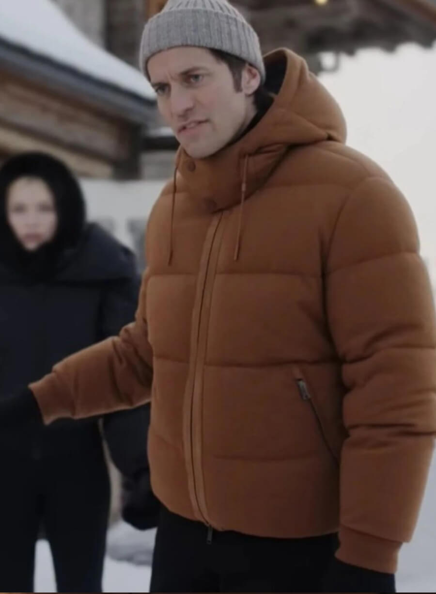 Harpoon Gabriel Inspired Brown Hooded Jacket - Emily in Paris S04 Style