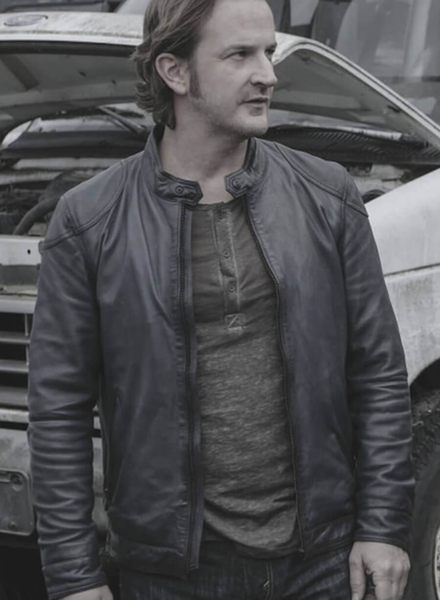 Harpoon Gabriel Inspired Black Real Leather Leather Jacket - Supernatural Tv Series Style