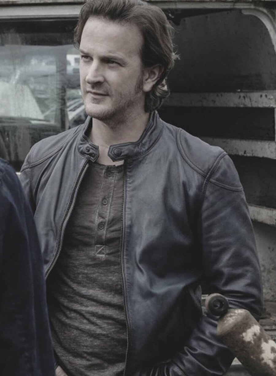 Harpoon Gabriel Inspired Black Real Leather Leather Jacket - Supernatural Tv Series Style