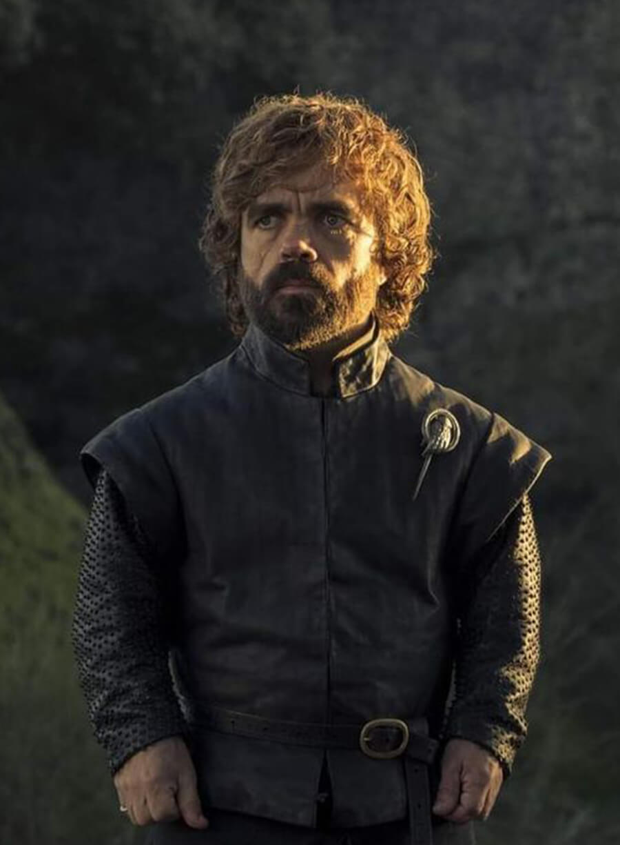 Harpoon Tyrion Lannister Inspired Black Real Leather Leather Jacket - Game Of Thrones Style