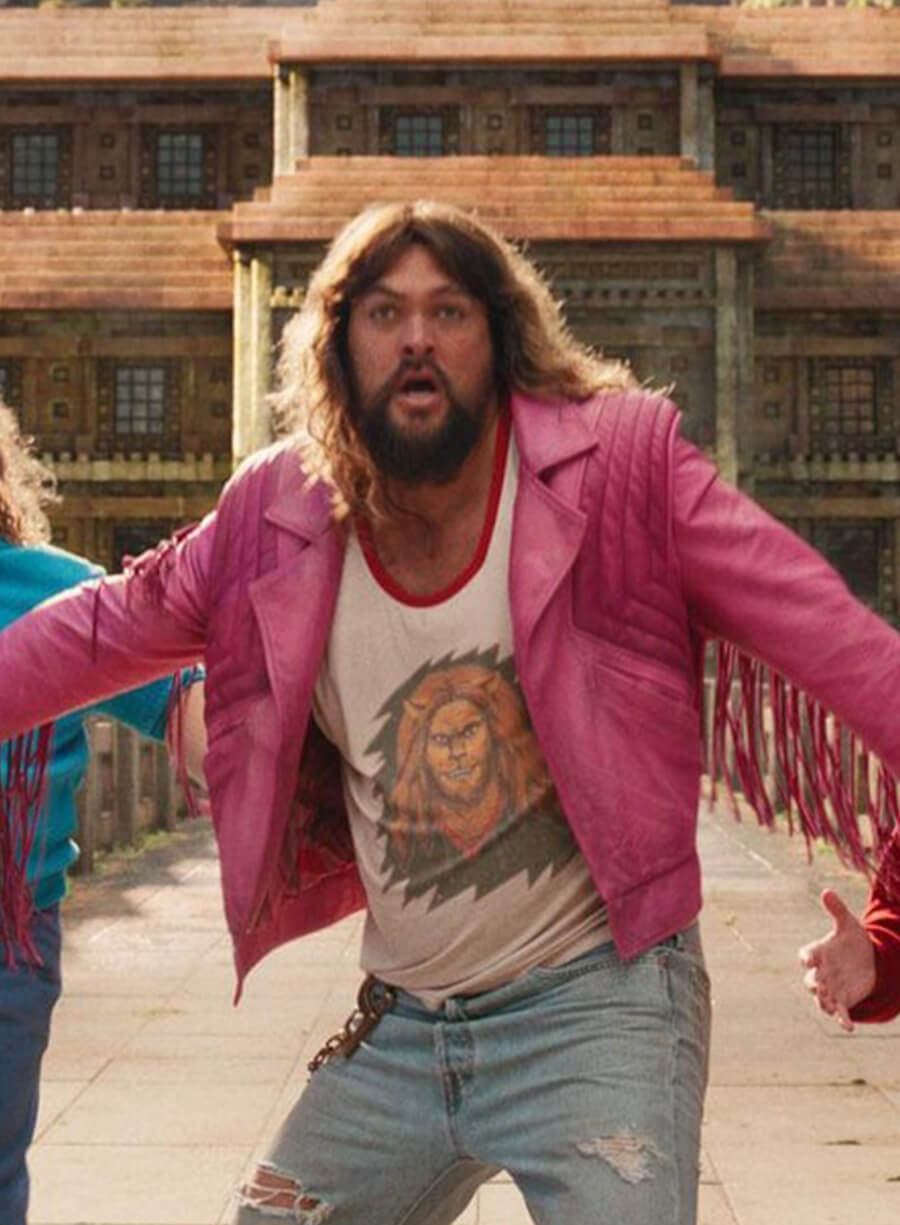 Harpoon Garett Garrison Inspired Pink Real Leather Leather Jacket - A Minecraft Movie 2025 Style