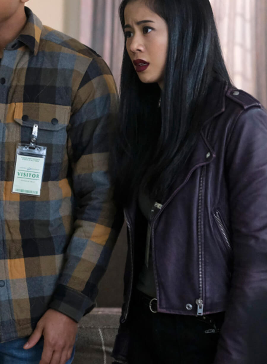 Harpoon George Fayne Inspired Black Leather Jacket - Nancy Drew Style