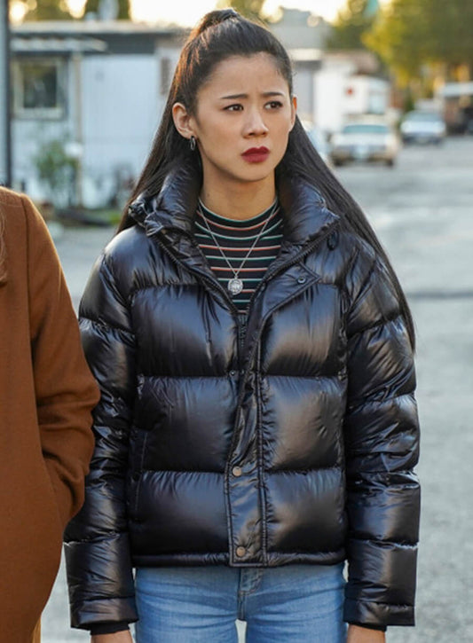 Harpoon George Fayne Inspired Black Hooded Jacket - Nancy Drew Style