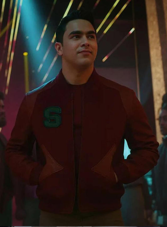 Harpoon Darem Reymi Inspired Red Varsity Jacket - Star Trek: Starfleet Academy Style