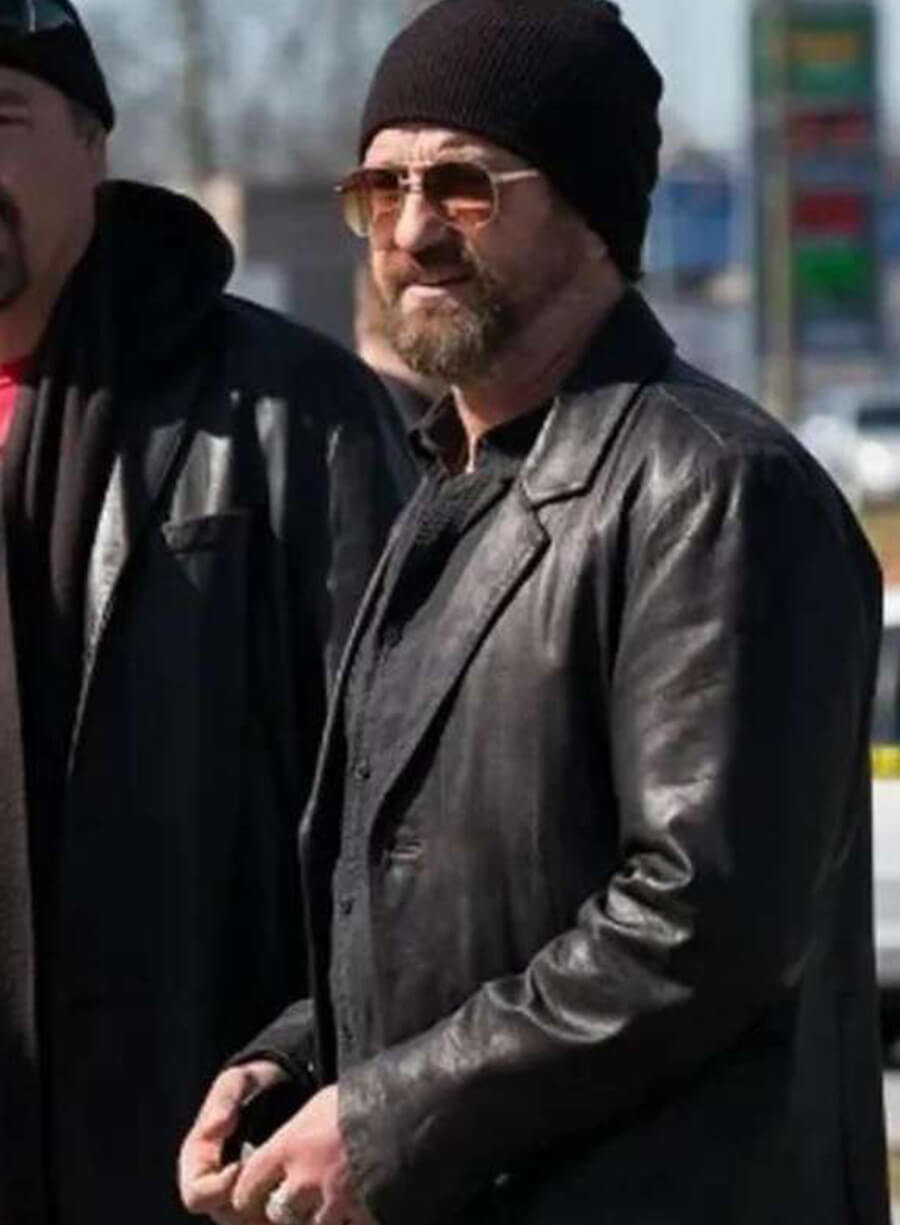 Harpoon Big Nick Inspired Black Real Leather Leather Jacket - Den of Thieves 2 Style