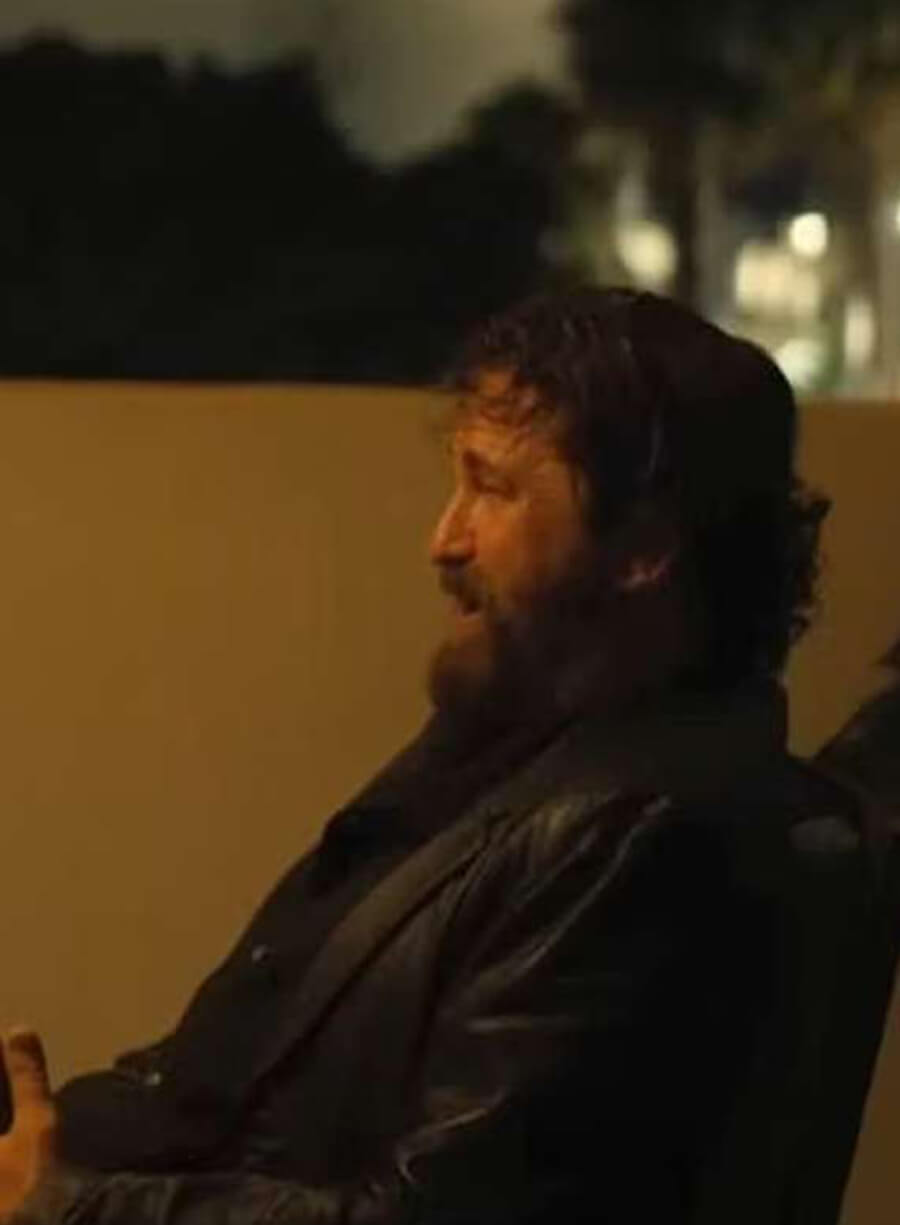 Harpoon Big Nick Inspired Black Real Leather Leather Jacket - Den of Thieves 2 Style
