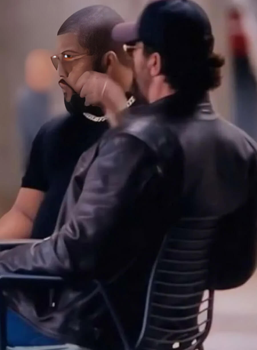 Harpoon Big Nick Inspired Black Leather Jacket - Den of Thieves 2 Style