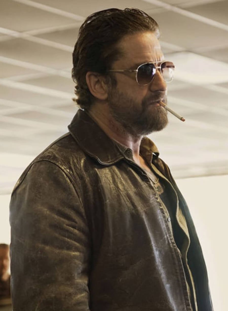 Harpoon Big Nick Inspired Brown Leather Jacket - Den of Thieves Style