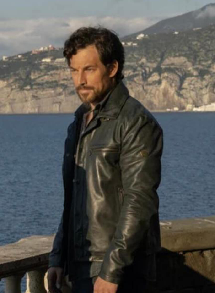 Harpoon Elia Inspired Black Leather Jacket - Deceitful Love Style