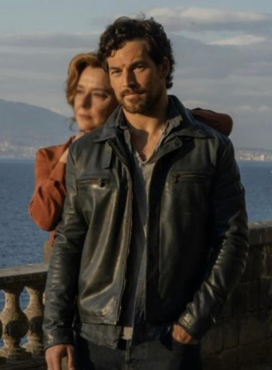 Harpoon Elia Inspired Black Leather Jacket - Deceitful Love Style
