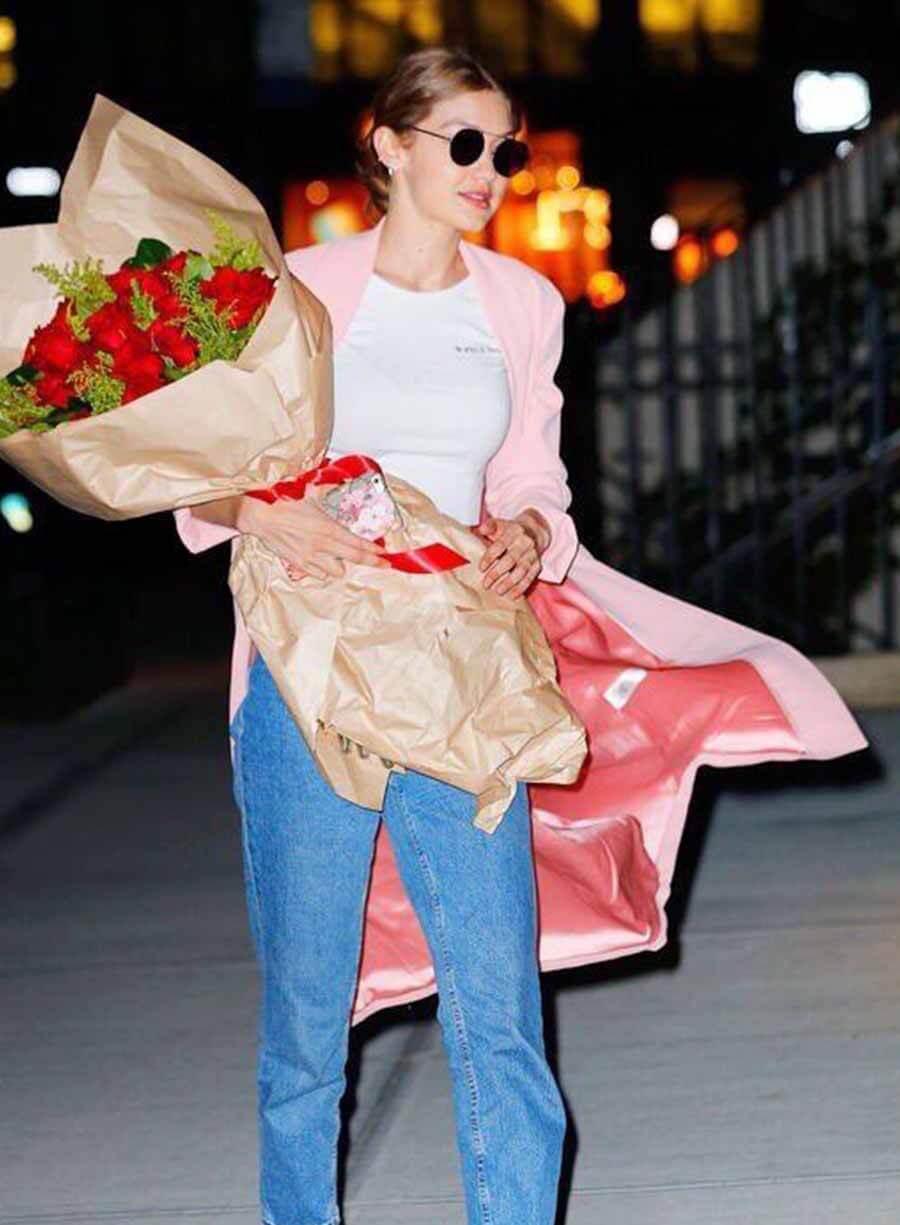 Harpoon Gigi Hadid Pink Inspired Pink Coat